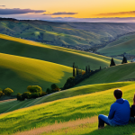 Sunset Point Landscape**

"A breathtaking landscape photograph of Sunset Point at golden hour, featuring vibrant colors in the sky and dramatic clouds. Rolling hills lead towards the horizon. Use a small aperture for sharp focus from foreground to background. Fully clothed people are discreetly placed enjoying the view, appropriate attire, safe for work, professional photography, perfect anatomy, correct proportions, well-formed hands, natural pose, family-friendly."

**