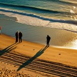 선셋포인트 드론 촬영 - Golden Hour Coastal Glow**

"Drone photo of Sunset Point during golden hour, bathed in warm light, c...